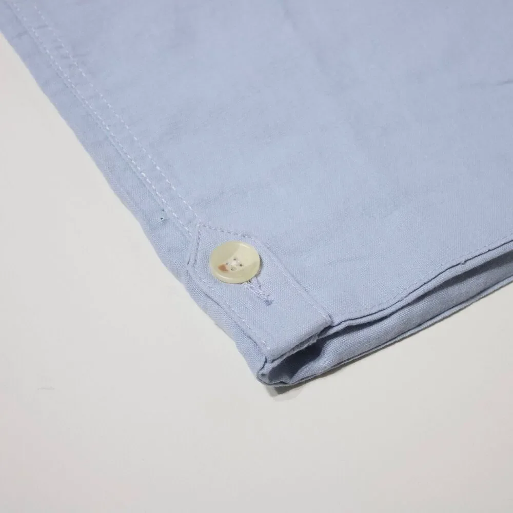 NWT Banana Republic Martin Fit Cargo Capri Pants Light Blue Linen Blend Women 12